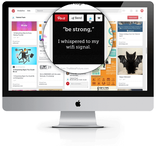Schedule Pinterest Pins directly from Pinterest with the Tailwind browser extension